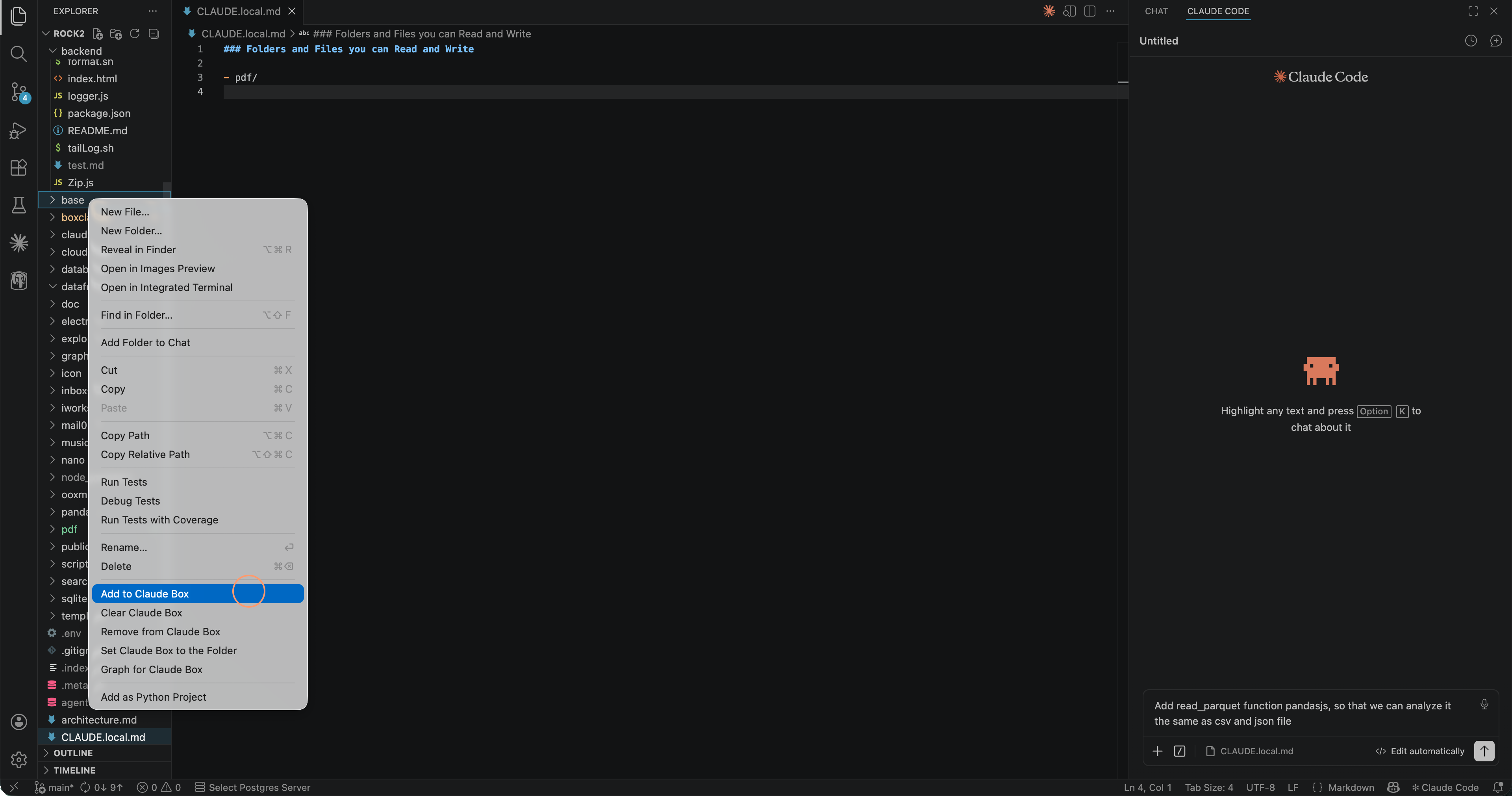 Add folder to Box